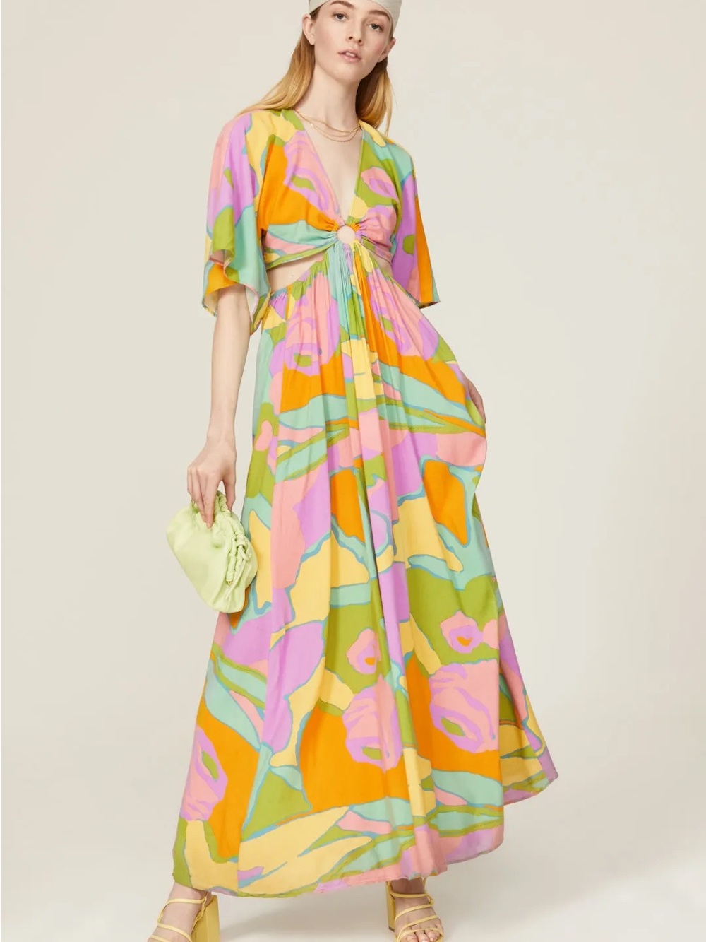 Show Me Your Mumu Multicolor Abstract Maxi Dress